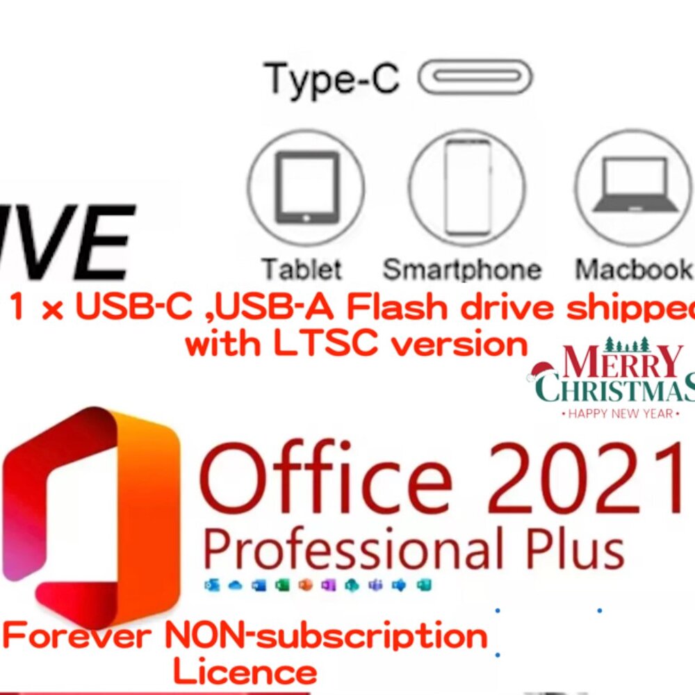 MAC osx 13 or higher! enjoy non subscription OFFICE free gift with flash drive